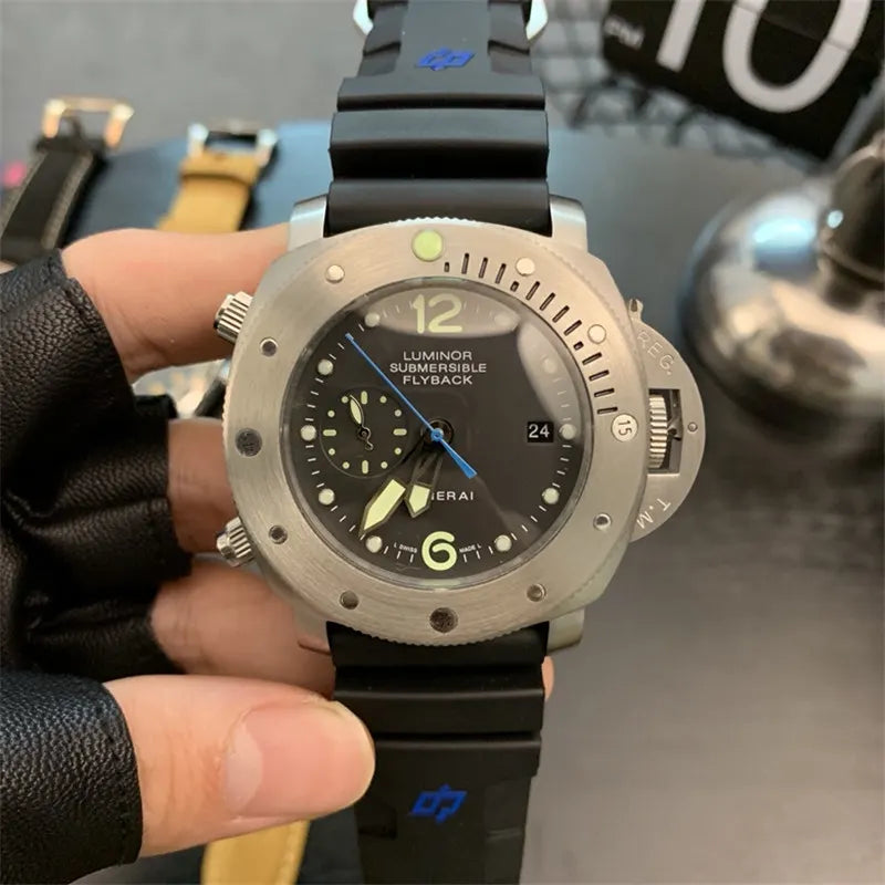 Panerai Submersible Flyback Steel - Hình 9