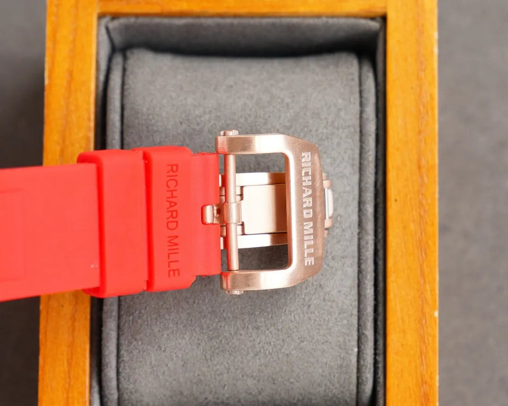 red Richard Mille Skull Watch - Hình 2