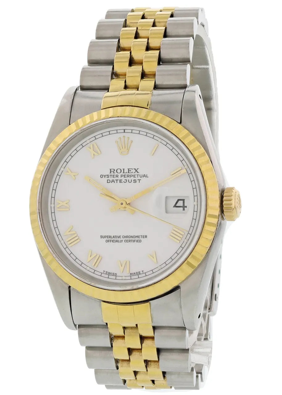 Rolex Datejust White Dial Two-Tone - Hình 2